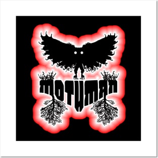 Mothman West Virginia Wing Humanoid Moth Retro Vintage Posters and Art